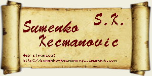 Šumenko Kecmanović vizit kartica